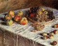 Still LifeApples and Grapes Claude Monet